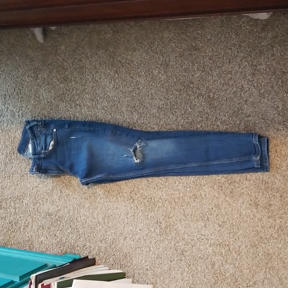 Womens dark wash skinny jeans size 6